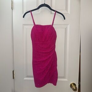 NWT Crystal Doll Fuchsia Mini Dress